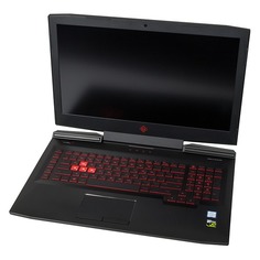 Ноутбук HP Omen 17-an120ur, 17.3", IPS, Intel Core i7 8750H 2.2ГГц, 8Гб, 1000Гб, 128Гб SSD, nVidia GeForce GTX 1050 - 2048 Мб, Windows 10, 4JU05EA, черный