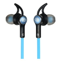 Гарнитура Digma BT-03, Bluetooth, вкладыши, черный/синий [e712bt]