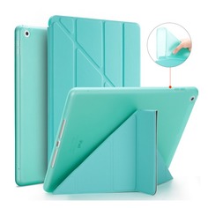 Чехол для планшета BORASCO Apple iPad 2017/2018, бирюзовый [22030]