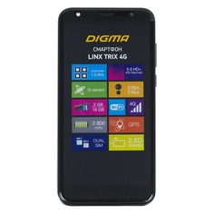 Смартфон DIGMA Linx Trix 4G, темно-коричневый