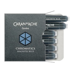 Картридж Carandache Chromatics (8021.149) Magnetic blue чернила для ручек перьевых (6шт)