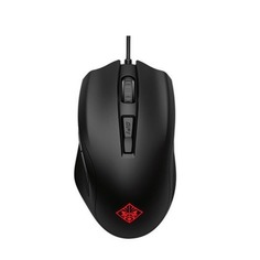 Мышь HP Omen 400, оптическая, проводная, USB, черный и красный [3ml38aa]