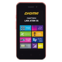 Смартфон DIGMA Linx Atom 3G, красный