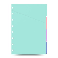 Набор разделителей для тетради Filofax CLASSIC BRIGHT Pocket 90x140мм ассорти