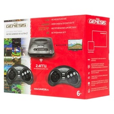 Игровая консоль RETRO GENESIS HD Ultra 2 50 игр, два беспроводных джойстика, черный