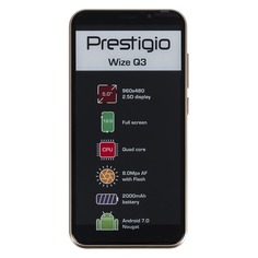 Смартфон PRESTIGIO Wize золотистый