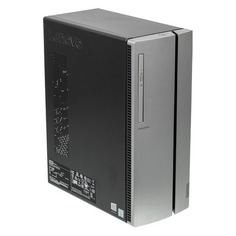 Компьютер LENOVO IdeaCentre 510-15ICB, Intel Core i7 8700, DDR4 16Гб, 1000Гб, 256Гб(SSD), NVIDIA GeForce GTX 1050Ti - 4096 Мб, DVD-RW, CR, Windows 10, серебристый [90hu006krs]