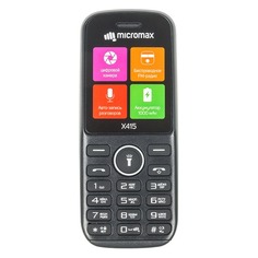 Мобильный телефон MICROMAX X415 черный