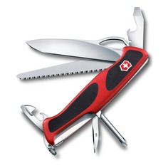 Складной нож Victorinox RangerGrip 78, функций: 12, 130мм, красный / черный, коробка картонная [0.9663.mc]