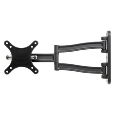 Кронштейн для телевизора Kromax TECHNO-1, 10-26", настенный, поворот и наклон, темно-серый [20062]