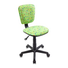 Кресла и стулья Кресло детское БЮРОКРАТ CH-204NX, на колесиках, ткань, зеленый [ch-204nx/cactus-gn]