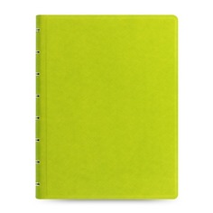 Тетрадь Filofax SAFFIANO A5 PU 56л линейка съемные листы спираль двойная салатовый