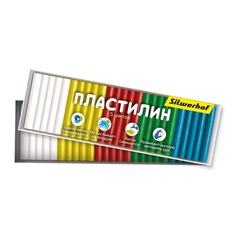 Упаковка пластилина SILWERHOF Народная коллекция 956145-05, 5 цветов, 50грамм, картонная коробка
