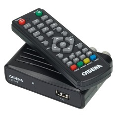 Ресивер DVB-T2 Cadena CDT-100, черный