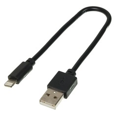 Кабель DIGMA USB A (m), Lightning (m), 0.15м, черный