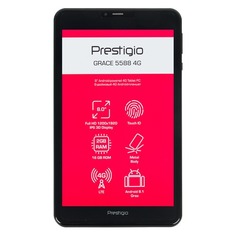 Планшет PRESTIGIO Grace 5588 4G, 2GB, 16GB, 3G, 4G, Android 8.1 черный [wcpmt55884gdcis]