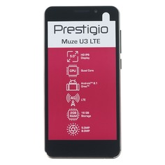 Смартфон PRESTIGIO MUZE U3 LTE 16Gb, золотистый