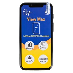 Смартфон FLY View Max 16Gb, графит