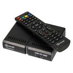 Ресивер DVB-T2 D-COLOR DC902HD, черный