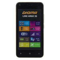 Смартфон DIGMA Argo 3G 8Gb, LINX, золотистый