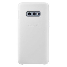 Чехол (клип-кейс) SAMSUNG Leather Cover, для Samsung Galaxy S10e, белый [ef-vg970lwegru]