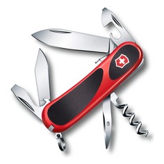 Складной нож Victorinox EvoGrip S101, 12 функций, 85мм, красный / черный