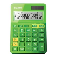 Калькулятор CANON LS-123K-MGR, 12-разрядный, зеленый