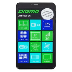 Планшет Digma CITI 8588 3G, 1GB, 16GB, 3G, Android 8.1 черный [ts8205pg]