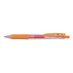 Ручка гелев. Zebra Sarasa Clip (14319) d=0.5мм оранжевые автоматическая сменный стержень линия 0.3мм 12 шт./кор. Зебра