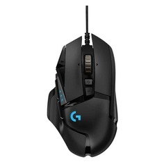 Мышь Logitech G502 RGB Tunable HERO, игровая, оптическая, проводная, USB, черный [910-005470]