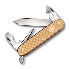 Складной нож VICTORINOX Alox Pioneer, 8 функций, 91мм, золотистый