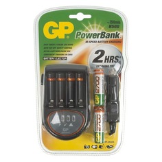 AA Аккумулятор + зарядное устройство GP PowerBank PB50GS270CA, 4 шт. 2700мAч