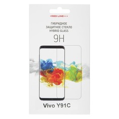 Защитное стекло для экрана REDLINE для Vivo Y91C, гибридная, 1 шт [ут000018026]