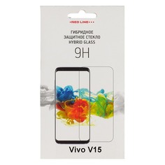 Защитное стекло для экрана REDLINE для Vivo V15, гибридная, 1 шт [ут000018027]