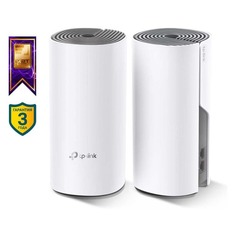 Бесшовный Mesh роутер TP-LINK Deco E4, AC1200, белый, 2 шт. в комплекте [deco e4(2-pack)]