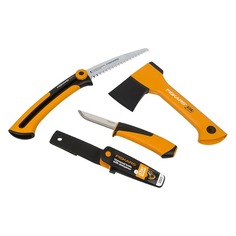 Топор Fiskars Х5 средний черный/оранжевый (в компл.:пила) (1025439)