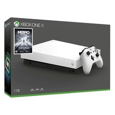 Игровая консоль MICROSOFT Xbox One X с 1ТБ памяти, игрой Metro Exodus, FMP-00058-N1, белый