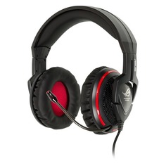 Гарнитура игровая ASUS ROG Orion, для компьютера, мониторные, черный / красный [90-yahi8110-ua00]