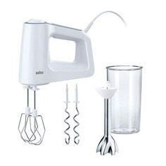 Миксер BRAUN HM3107, ручной, белый [0x22211015]