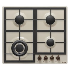 Варочная панель KORTING HG 665 CTRB, независимая, слоновая кость