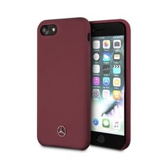 Чехол (клип-кейс) Mercedes Silicone Line, для Apple iPhone 7/8/SE 2020, красный [mehci8silre] Noname