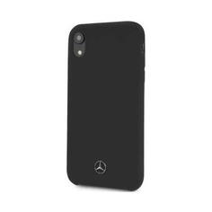Чехол (клип-кейс) Mercedes Silicone Line, для Apple iPhone XR, черный [mehci61silbk] Noname