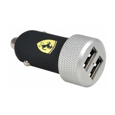 Автомобильное зарядное устройство Ferrari, USB, 2.4A, черный Noname
