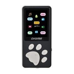 MP3 плеер Digma S4 flash 8ГБ черный/серый