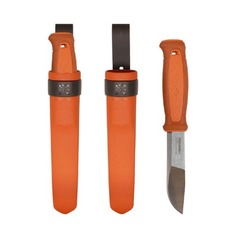Нож MORAKNIV Kansbol, 109мм, заточка прямая, стальной, оранжевый/красный [13505]
