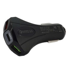 Автомобильное зарядное устройство WIIIX UCC-3-6-QC3-UTC-B, 1A, черный