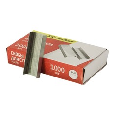 Упаковка скоб для степлера SILWERHOF 24/6, 1000шт, картонная коробка [421012-40] 10 шт./кор.