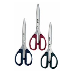 Упаковка ножниц KW-Trio JD01-19.8 JD01-19.8 универсальные, 198мм, ручки пластиковые, сталь, ассорти, блистер 12 шт./кор.
