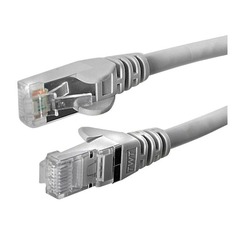 Патч-корд Lanmaster (TWT-45-45-0.3-GY) вилка RJ-45-вилка RJ-45 кат.5е 0.3м серый ПВХ (уп.:1шт)