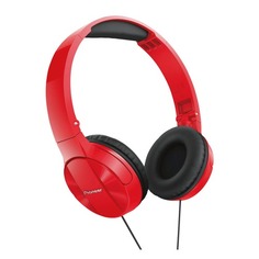 Наушники PIONEER SE-MJ503-R, 3.5 мм, мониторные, красный